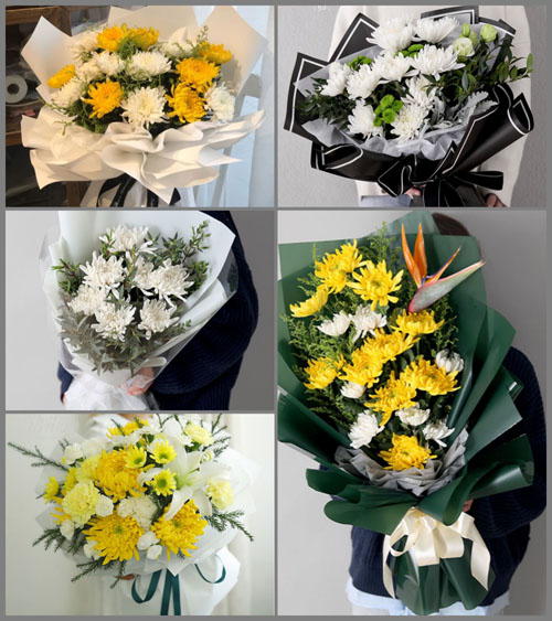 河南鹤壁淇县灵山街道白事花束代送